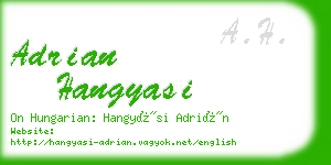 adrian hangyasi business card